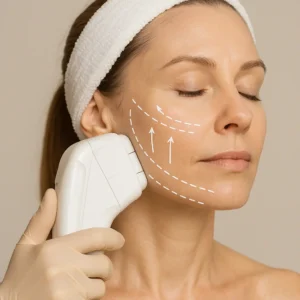 Woman having HI-FU to reduce wrinkles call LA LIPO Prestwich Now!