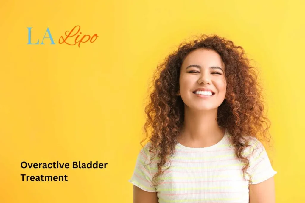 woman smiling about overactive bladder treatment Prestwich solutions