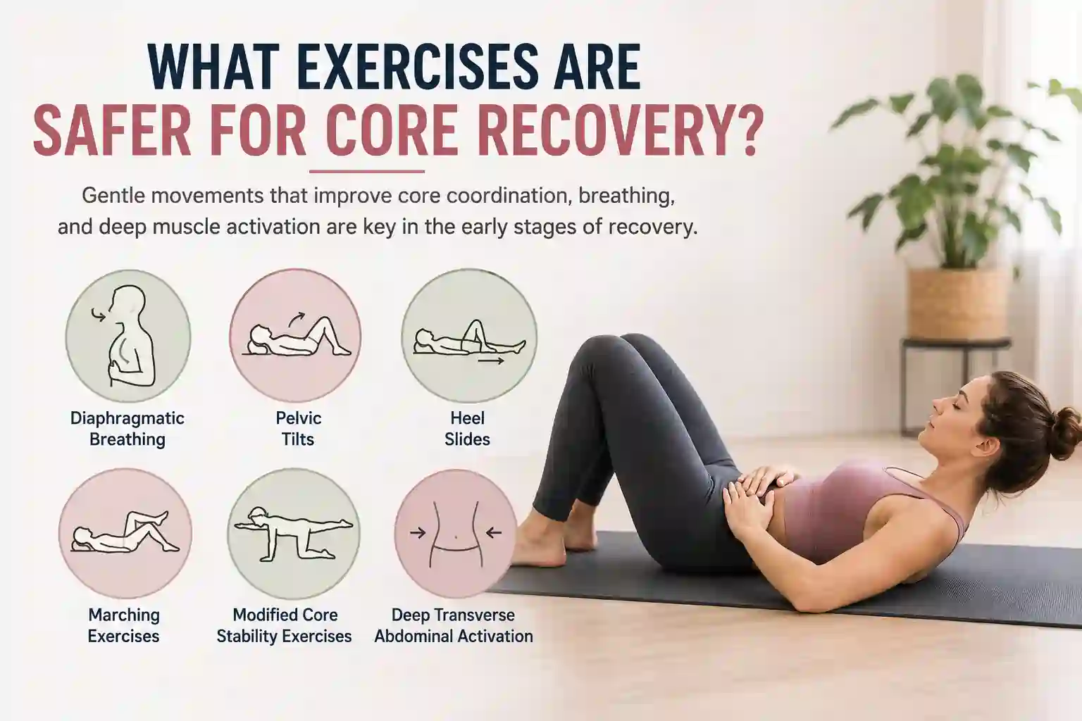 Which exercises may help diastasis recti Prestwich?